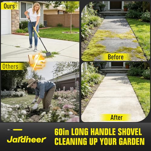 Flat Shovel Floor Scraper, Edging Tool for Landscaping and Weeding