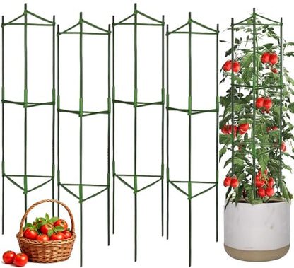 Moirsunt 4Pack Tomato Cage for Garden, 50.2Inch Plant Support Garden Stakes - size: 4Pack 50.2 Inch