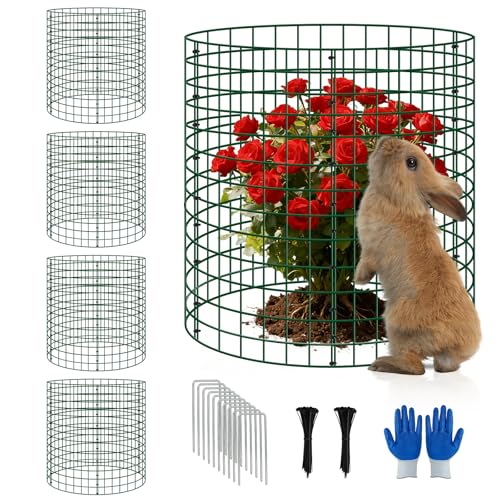 4 Pack 12x14 Inch Plant Protector Cages, Wire Garden Cages for Animals - color: 4 Pack, size: 12x14 IN