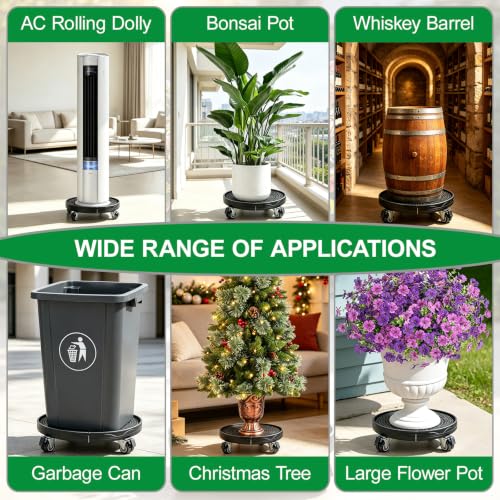 Expandable Plant Caddy with Lockable Wheels