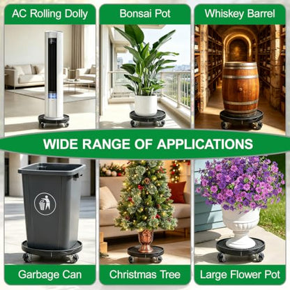 Expandable Plant Caddy with Lockable Wheels