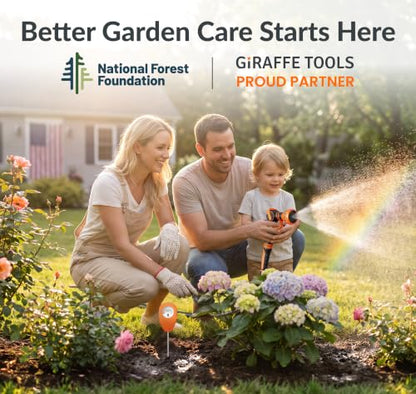 Giraffe Tools Garden Hose 5/8", 25FT Hose with Nozzle & Moisture Meter Set - size: 25FT Male to Female Set New B