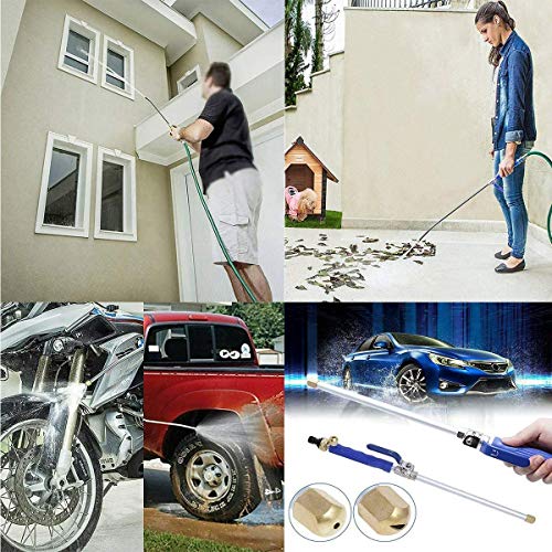 High Pressure Power Washer Wand with Flexible Hose Nozzle, 39'' - color: Blue-Extend