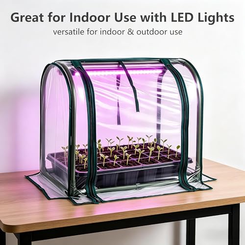 Mini Indoor Greenhouse Tabletop Garden Humidity Domes for Seedling