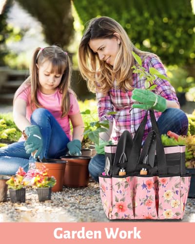 5 Piece Pink Gardening Tool Set for Women - style: 5-Piece Pink With Bag