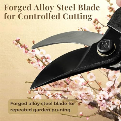 Wablade Japanese Pruning Shears, Bypass Garden Pruner 7.9", Made in Japan - style: Standard Model