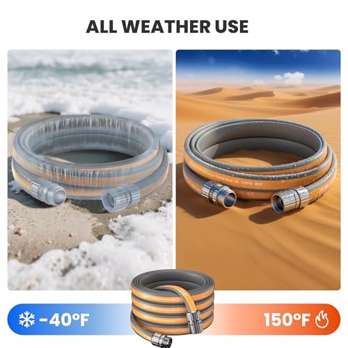 Giraffe Tools 5FT Garden Hose Lay Flat Lightweight Flexible Water Hose - size: 5FT