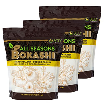SCD Probiotics Bokashi Compost Starter, Accelerator, Odor Reducer - 6 lb - size: 6.6 lb (3 Pack)