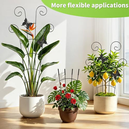 30" Metal Plant Trellis 2 Pack, Adjustable Height for Potted Plants