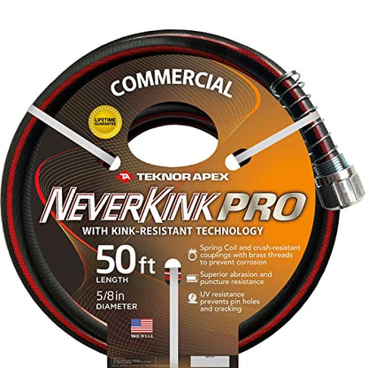 Neverkink Pro 5/8" x 50' Commercial Duty Durable Kink Free Garden Hose - size: 5/8" x 50', style: Neverkink Pro