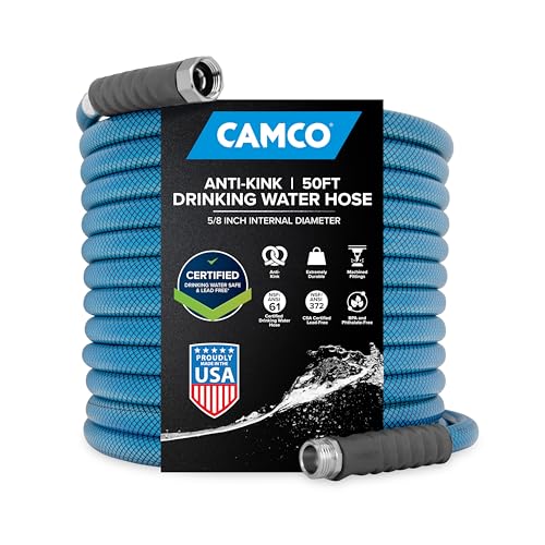 Camco TastePURE Premium RV Drinking Water Hose, 50 Ft, 21009 - size: 50 Feet