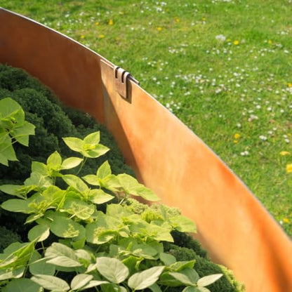 45PCS Brown 10inch Metal Landscape Edging Stakes, No Installation Rustic Heavy Duty Metal Edging Stakes for Landscaping Large Yard/Project - color: Brown-45PCS
