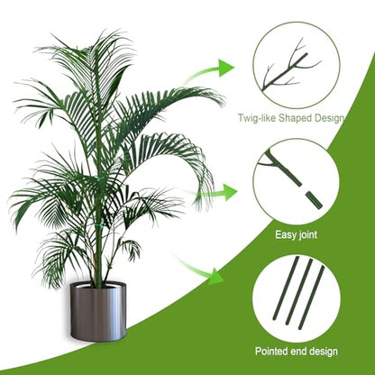 Plant Support Stakes for Indoor Plants, 2-Pack Plant Trellis, Green - color: Green