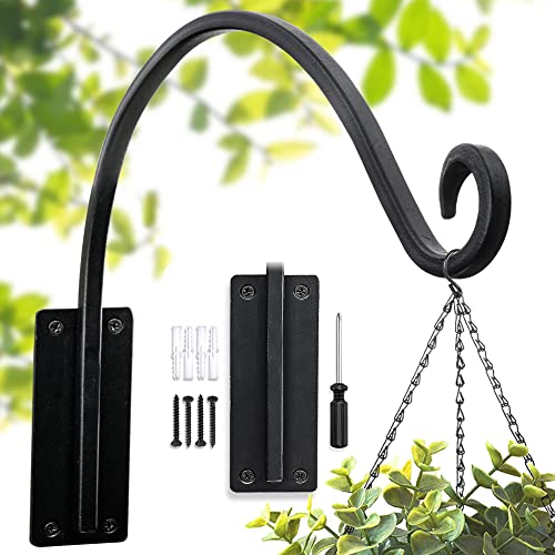 Lifyzoon Heavy Duty Plant Hanger Bracket: 16 Inch 80 lbs Outdoor Hook - size: 1A-16 Inch