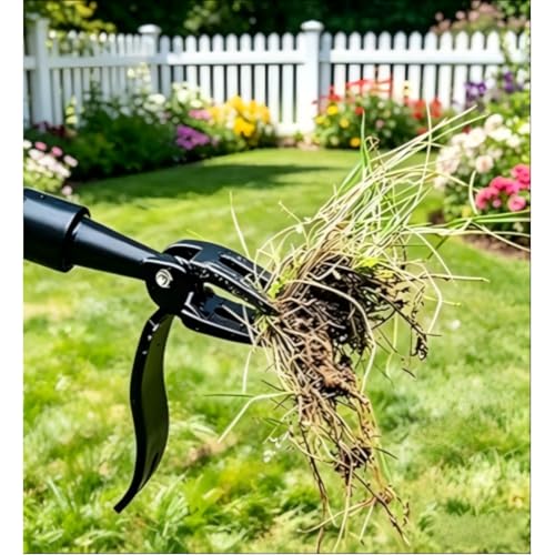 Stand-Up Weed Pulling Tool with 3-Claw Design, Effortless Root Remover for Lawn & Garden, Durable Metal Weeder Head for Dandelions & Crabgrass (Handle Not Included)
