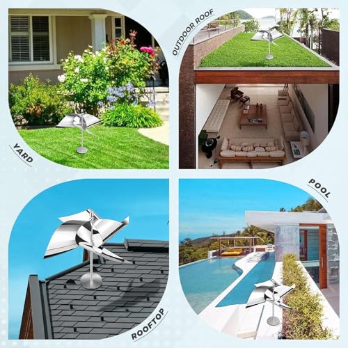 Reflective Bird Scare Spinner, Stainless Steel 2 Pack