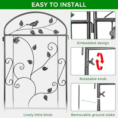 4 Pack Garden Trellis for Climbing Plants, 71 x 20 inch Rustproof Heavy Duty Metal Trellis for Climbing Rose Vine Clematis, Perfect for Premium Patio Decor & Luxury Outdoor Garden Design, Silver Gray