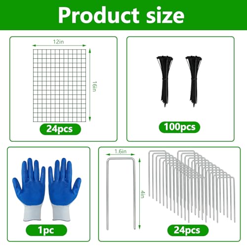 8 Pack Plant Protectors from Animals, 12x16 Inch Metal Garden Cages - color: 8 Pack, size: 12x16 IN