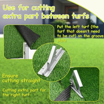TOPOWN Artificial Grass Edges Cutter, Artificial Turf Cutter Tool