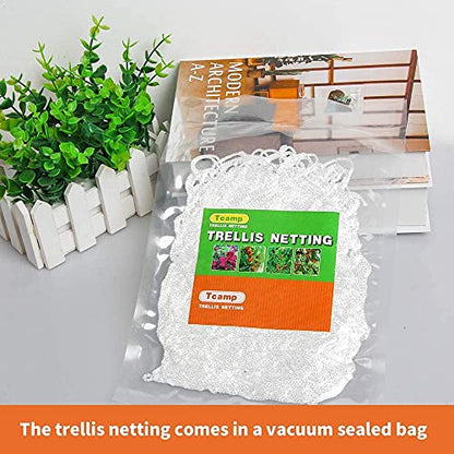 Tcamp Heavy-Duty Polyester Plant Trellis Netting 5 x 30ft (1 Pack) - size: 6" Mesh (5 Ft X 30 Ft)