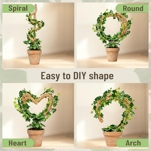 3-in-1 Moss Pole, Bendable 30IN Monstera Plant Support for Indoor-1 Pack