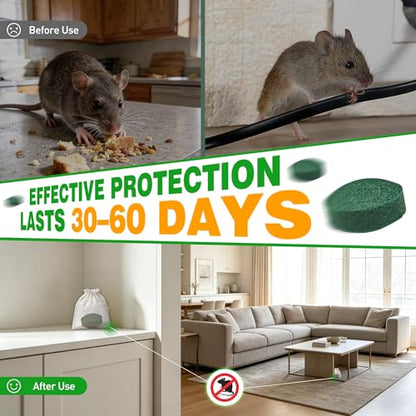 Mouse Repellent Balls, 24 Pack, Peppermint Rodent Repellent for Home
