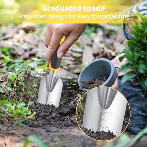 Garden Tool Set 4-Piece,Heavy Duty Aluminum Gardening Tools
