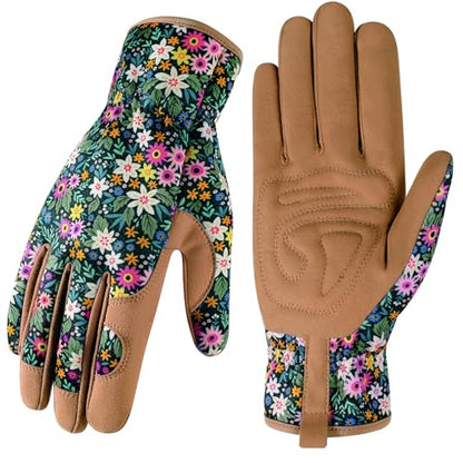 Gardening Gloves,Garden Gloves for Women Firm Grip Breathable Thorn Proof - color: Multicolor