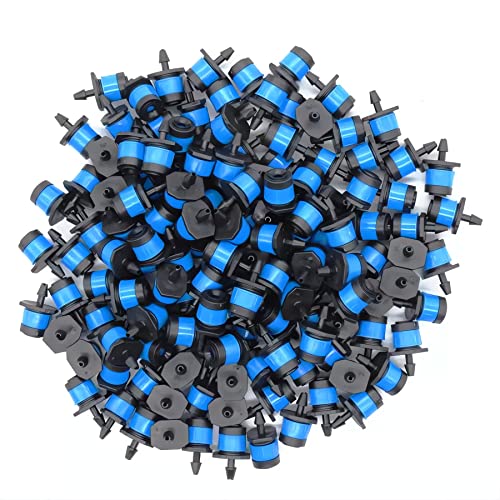 100pcs Adjustable Drip Irrigation Emitters for 1/4" Irrigation Tubing