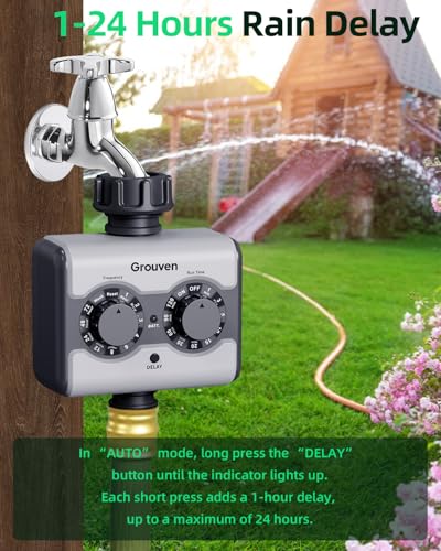 Garden Sprinkler Timer Brass Inlet Ball Valve Zero Pressure Water Timer - style: Analog 1 Outlet