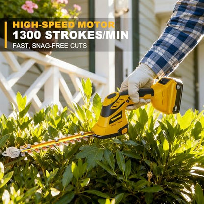Cordless Hedge Trimmer & Grass Shear for DeWALT 20V (Bare Tool)