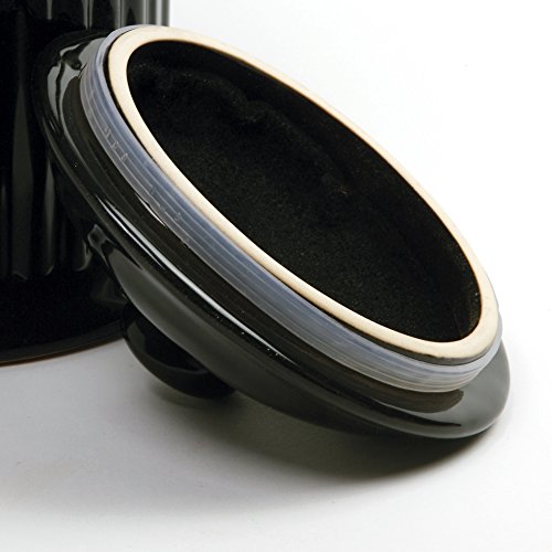 Norpro Ceramic Compost Keeper, Black (93EB) - color: Black