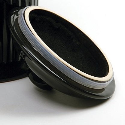 Norpro Ceramic Compost Keeper, Black (93EB) - color: Black