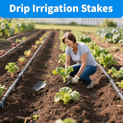 MySit 12 Inch 25 Pack Heavy Duty U Shaped Garden Stakes - size: 12 Inch