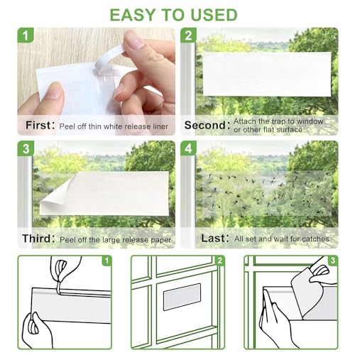 LFSYS 35XL Window Fly Traps Indoor Fruit Fly Traps for Indoors