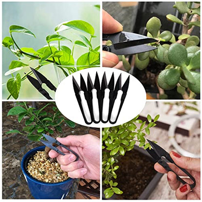 4.1" U-Shaped Bonsai Pruning Scissors for Leaf Bud Trimming 12PCS