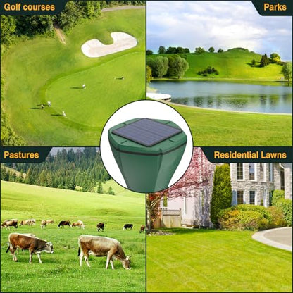 2026 Outdoor Ultrasonic Mole Repellent Solar Powered for Yard Garden Lawn, Waterproof Gopher & Groundhog Deterrent - size: 8-Pack