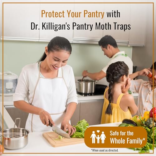 Dr. Killigan's Pantry Moth Traps with Pheromones Prime, 6 Pack, Blue