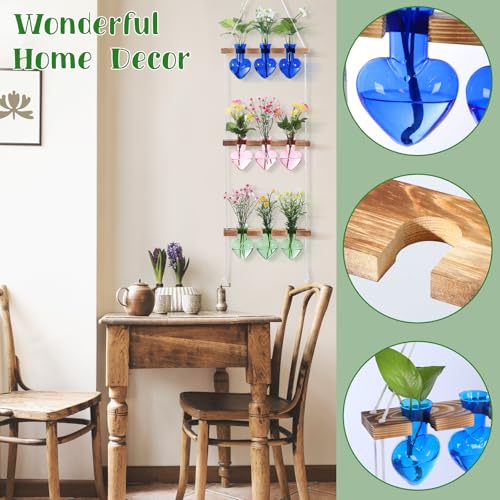 Leinuosen Hanging Plant Propagation Station, Propagation Vases, Multicolor - color: Multicolor