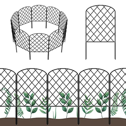 OUSHENG 25 Pack Decorative Garden Fence, Total 27ft(L) x 24in(H) - size: 27ft x 24in