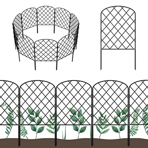 OUSHENG 25 Pack Decorative Garden Fence, Total 27ft(L) x 24in(H) - size: 27ft x 24in