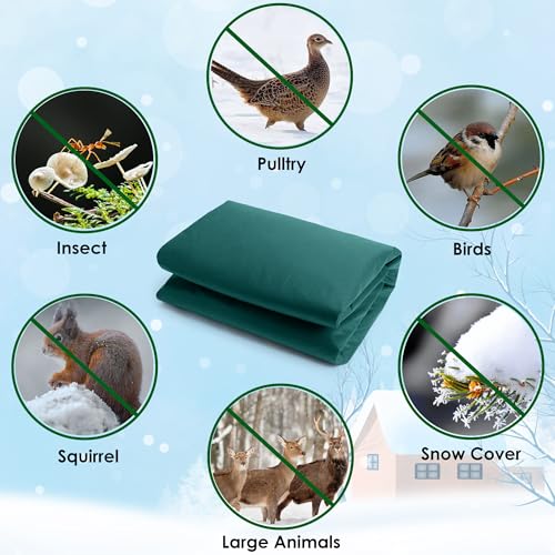 32.8x9.8 Ft Plant Covers Freeze Protection, Warm Winter Frost Cloth Blanket - color: Green-33x10ft
