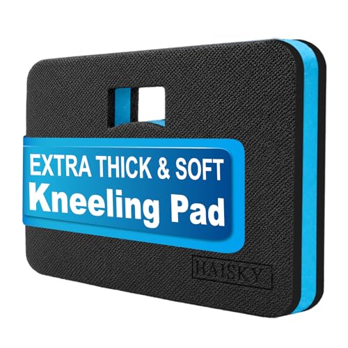 Garden Kneeling Pad, 1.2" Thick EVA Foam Knee Cushion for Gardening - color: Black&Blue