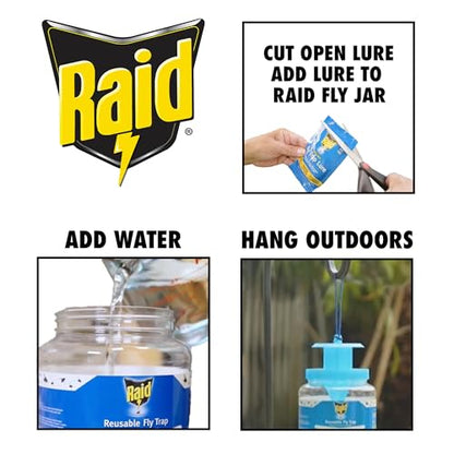 Raid Reusable Fly Jar Trap with Lure