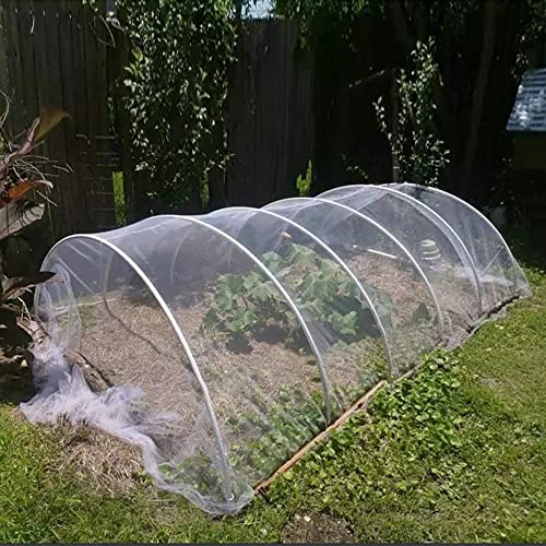 Agfabric Garden Netting 3.9'x9.8' Insect Pest Barrier Netting for Garden Protection,Plant Cover Row Cover Mesh Netting for Vegetables Fruit Trees and Plants,White - size: 3.9'x9.8'