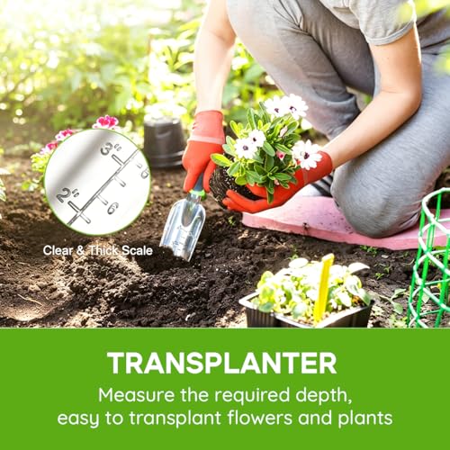 Garden Tool Set，100% Thicker Aluminum Gardening Kit,3 Pack