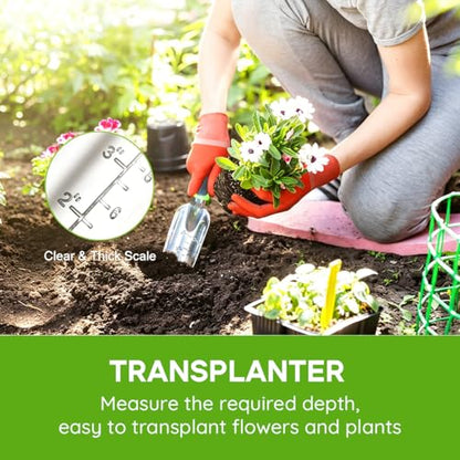 Garden Tool Set，100% Thicker Aluminum Gardening Kit,3 Pack
