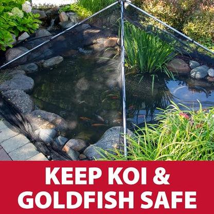 The Pond Guy PondShelter Cover Net 11' x 16' for Outdoor Koi & Fish Ponds