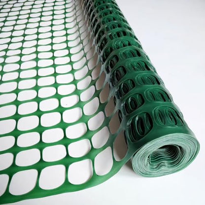 PotatoLife 4'x100' Plastic Mesh Fence for Garden with 100 Zip Ties, Green - color: Green, size: 4' x 100' (10.71 lb)