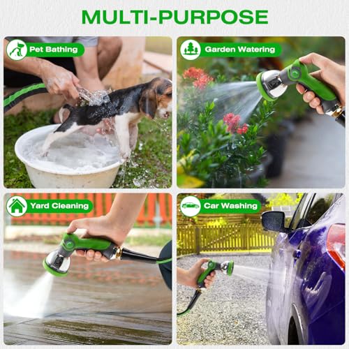 25FT Lightweight Super Flexible Garden Hose - color: black-green, size: 25 FT